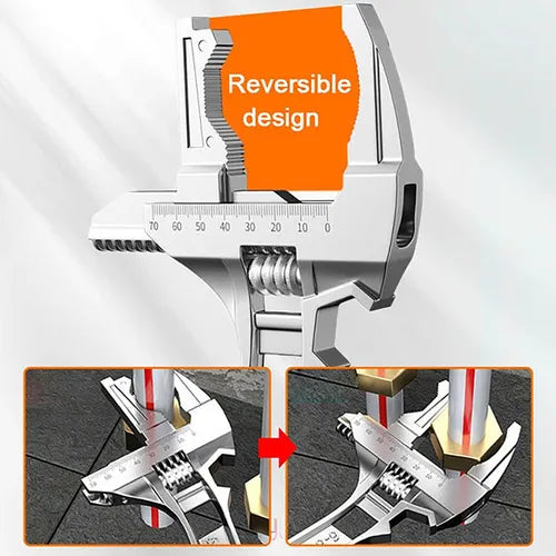 ⚡Reversible Adjustable Wrench
