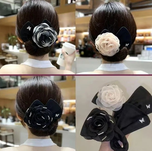 Exquisite Big Flower Deft Bun