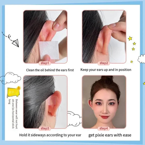 Cosmetic Ear Stickers Self Adhesive for Girls (16Pcs/Set)