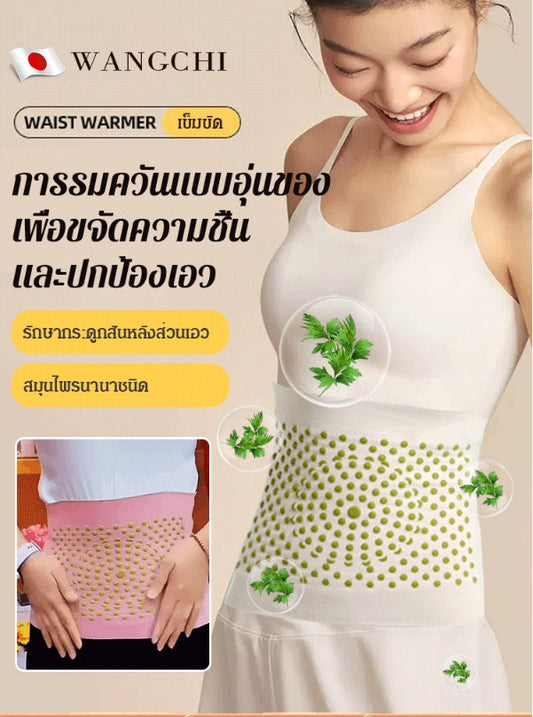 Breathable slimming wormwood waist belt