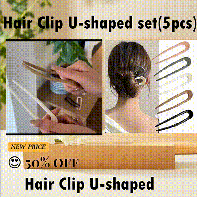 5Pcs Set U-shaped Hair Clip