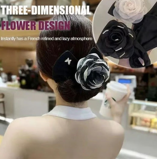 Exquisite Big Flower Deft Bun