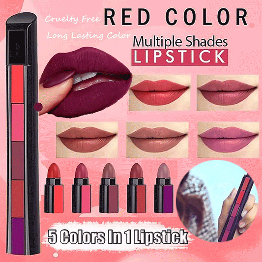 💙5 in 1 Velvet Matte Compact Lipstick