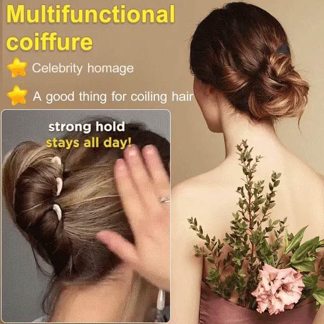 3Pcs Large Size U-Shaped Double Prong Hairpin