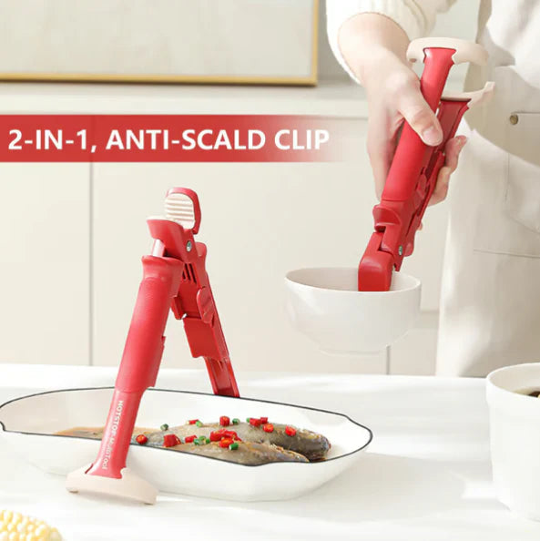 2-in-1 Multi-Purpose Anti-Scalding Hot Bowl Dish Plate Gripper