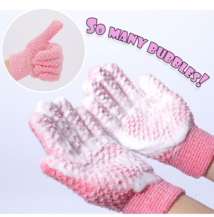 Finger Scrub Bath Gloves