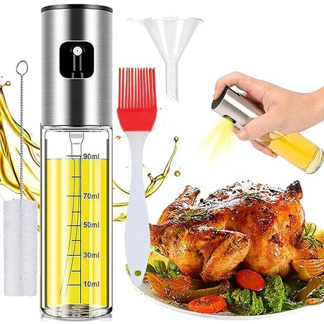 Food-grade Glass Oil Spray Transparent Vinegar Bottle for Cooking