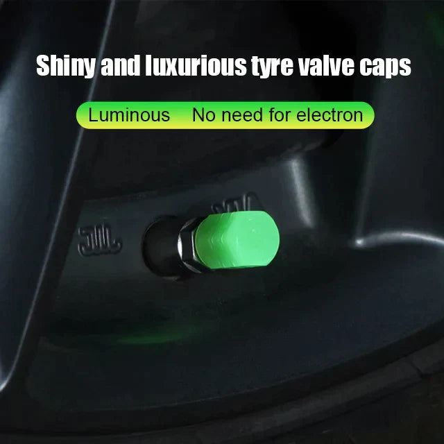 😍 45% Off 🔥Fluorescent Tire Valve Caps