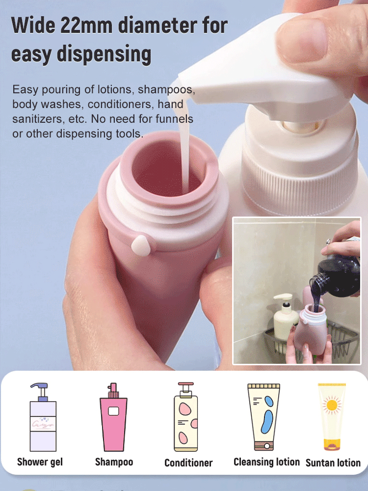 Travel Portable Silicone Bottle Set