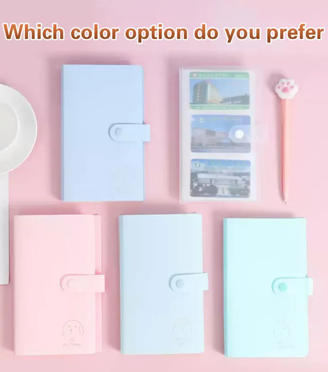 Button-style coin holder booklet