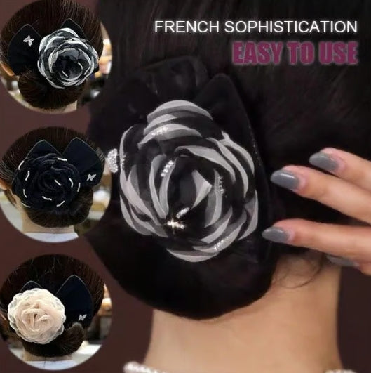 Exquisite Big Flower Deft Bun