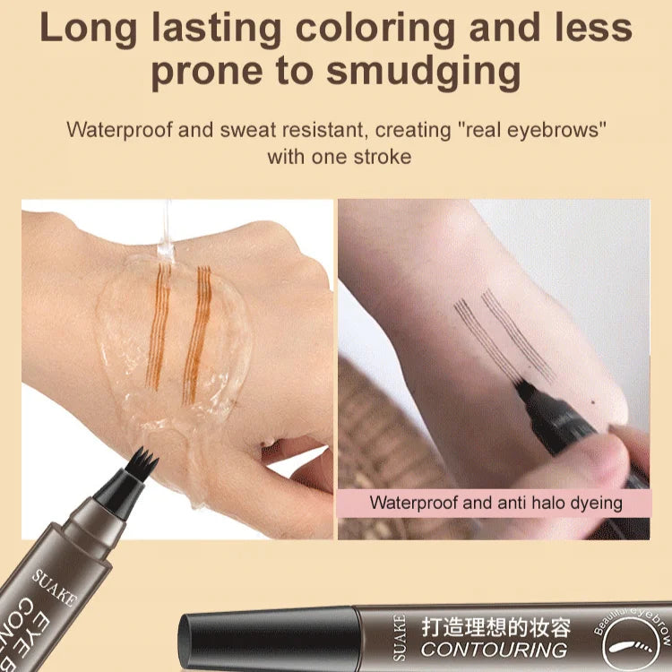 Waterproof and sweat-proof four-pronged eyebrow pencil🎁