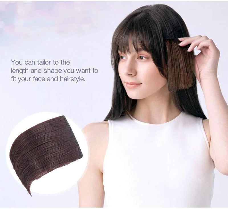 C-shaped seamless wig piece
