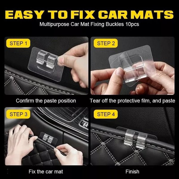 😍 MULTIPURPOSE CAR MAT FIXING BUCKLES ✨20PCS