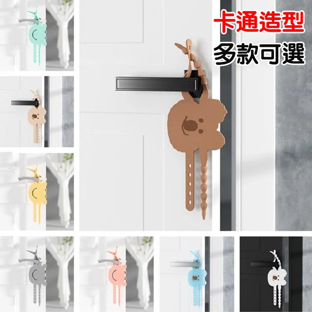 Cartoon Silicone Silent Lock Set