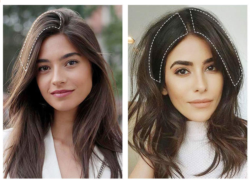 C-shaped seamless wig piece