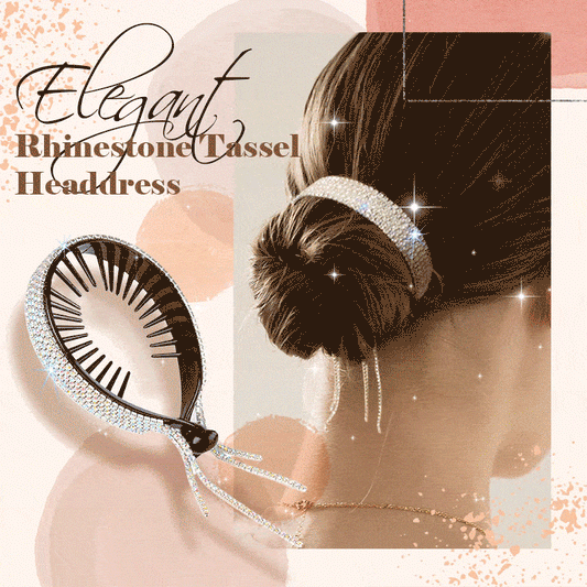 ✨Elegant Rhinestone Tassel Headdress