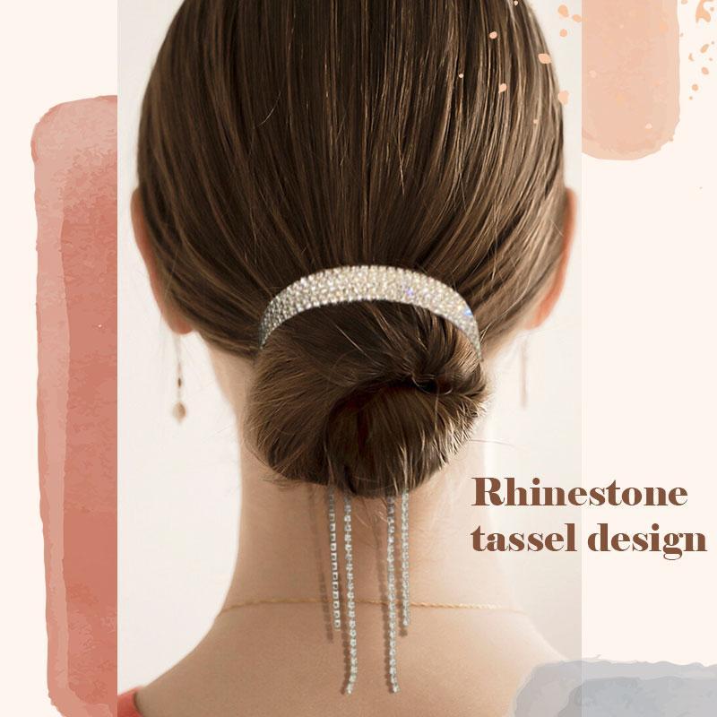✨Elegant Rhinestone Tassel Headdress
