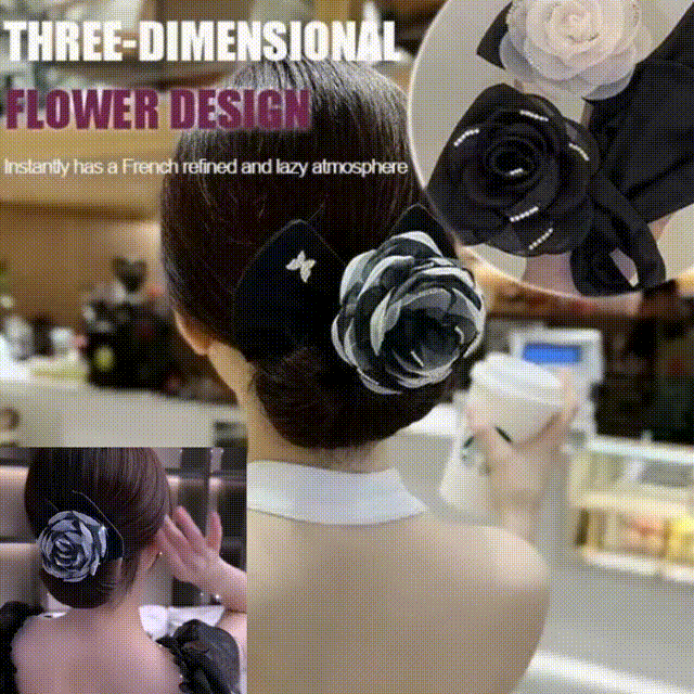 Exquisite Big Flower Deft Bun