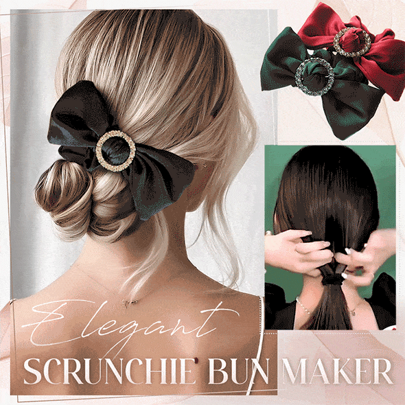 🎀Elegant Scrunchies Bun Maker