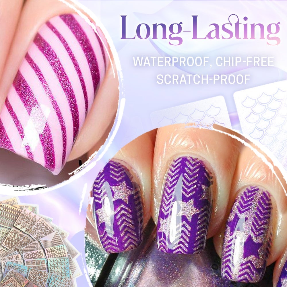 Galaxy Nail Art Stencil Sticker (24 pcs/set-144 Styles)