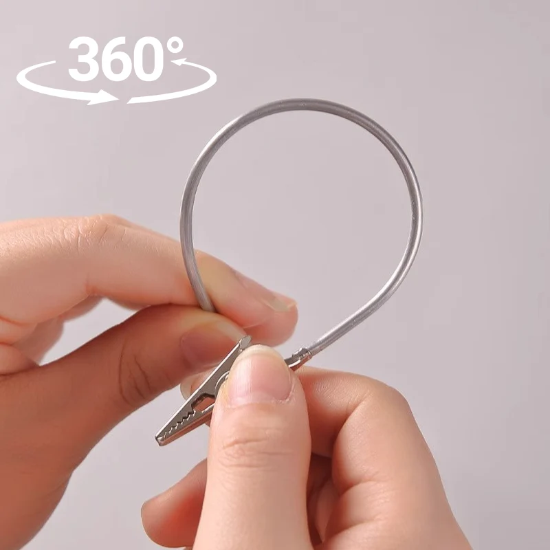 3Pcs Set Metal Double-Ended Alligator Clips